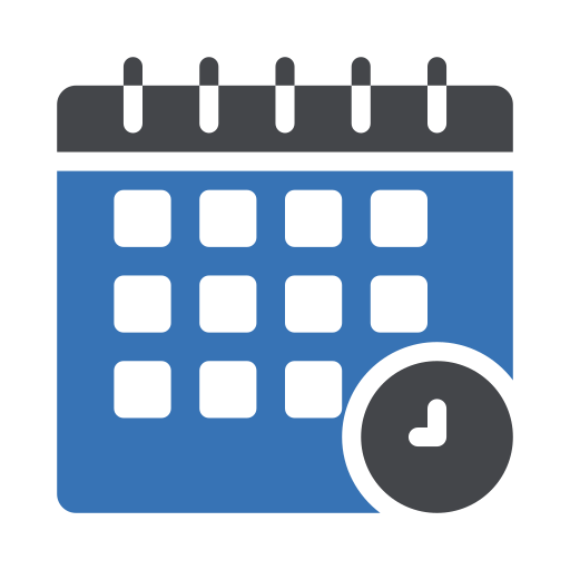 time and date Generic Blue icon