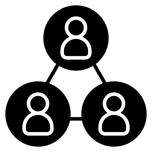 samenwerking Generic Glyph icoon