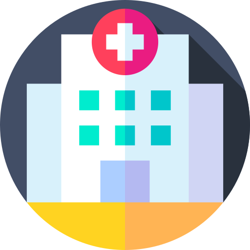 病院 Flat Circular Flat icon