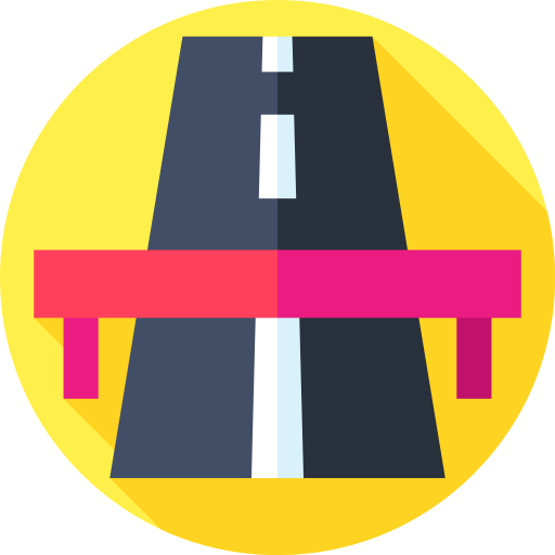 autostrada Flat Circular Flat icona