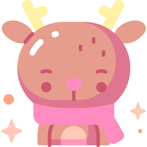 Reindeer Special Candy Flat icon