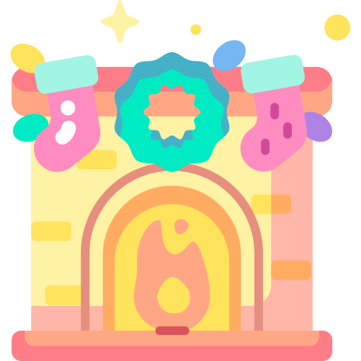 Fireplace Special Candy Flat icon