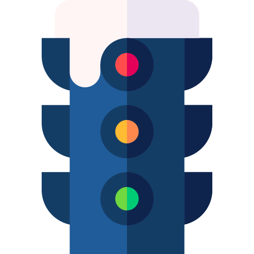 Traffic Light Basic Straight Flat icon