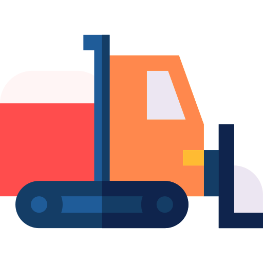 Snowplow Basic Straight Flat icon