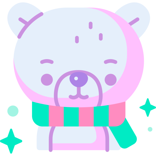 Polar Bear Special Candy Flat icon