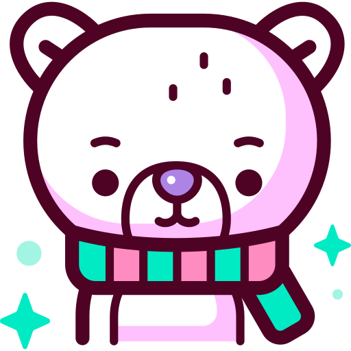 Полярный медведь Special Candy Lineal color иконка