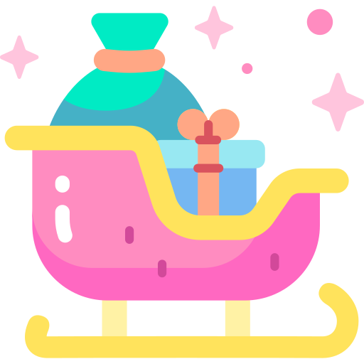 Sleigh Special Candy Flat icon