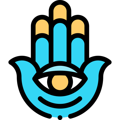 hamsa Detailed Rounded Lineal color icon