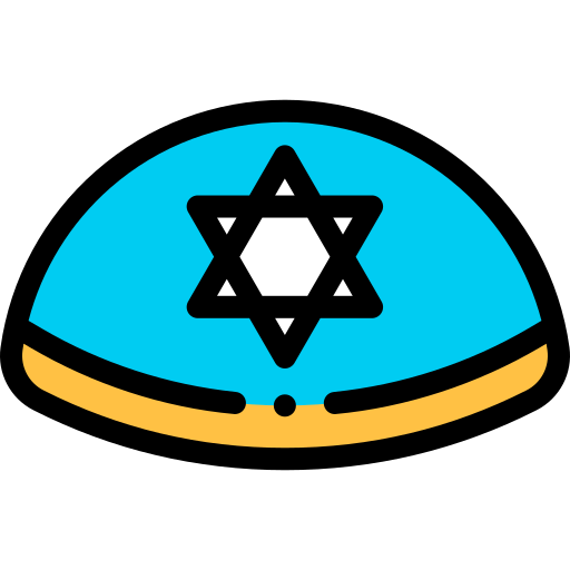 kippah Detailed Rounded Lineal color icon