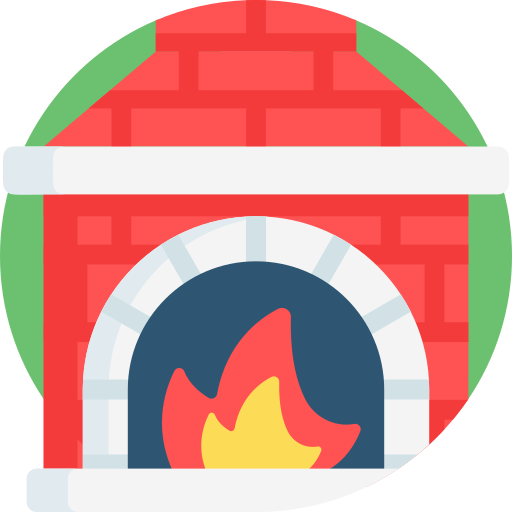 Fireplace Detailed Flat Circular Flat icon