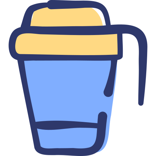 Thermo mug Basic Hand Drawn Lineal Color icon