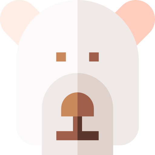 Polar Bear Basic Straight Flat icon