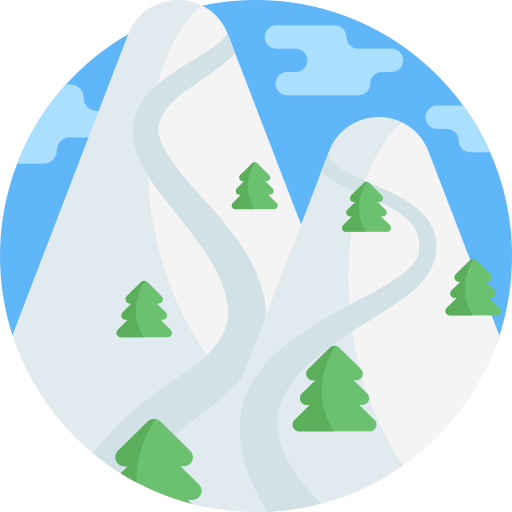 berg Detailed Flat Circular Flat icoon