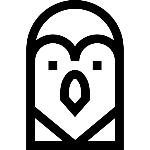 manchot Basic Straight Lineal Icône