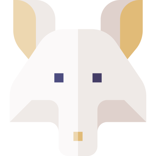 zorro ártico Basic Straight Flat icono