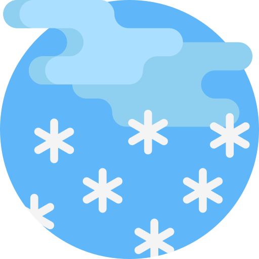 sneeuwen Detailed Flat Circular Flat icoon