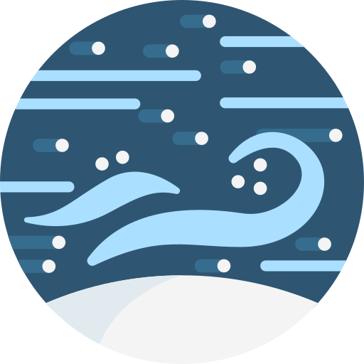 bufera di neve Detailed Flat Circular Flat icona