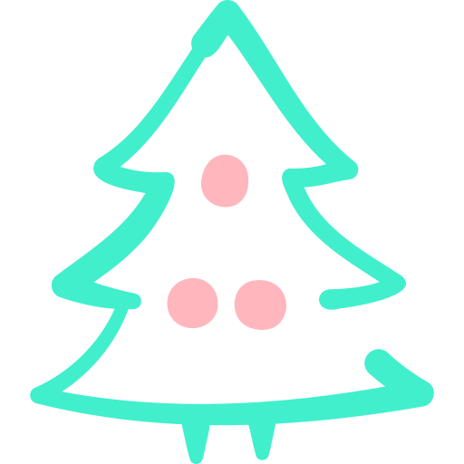 Tree Basic Hand Drawn Color icon