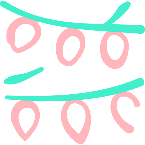 guirnalda Basic Hand Drawn Color icono