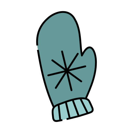 rękawiczka Generic Thin Outline Color ikona