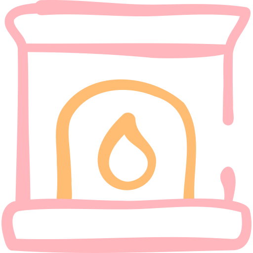 暖炉 Basic Hand Drawn Color icon