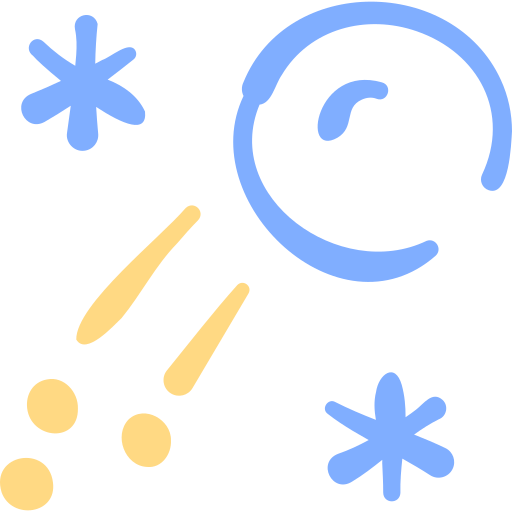 Śnieżna kula Basic Hand Drawn Color ikona