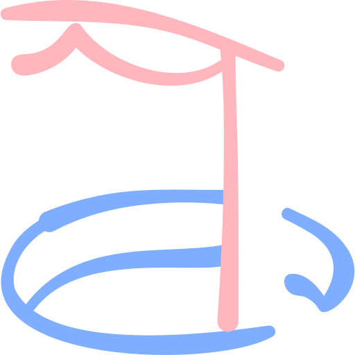 穴釣り Basic Hand Drawn Color icon