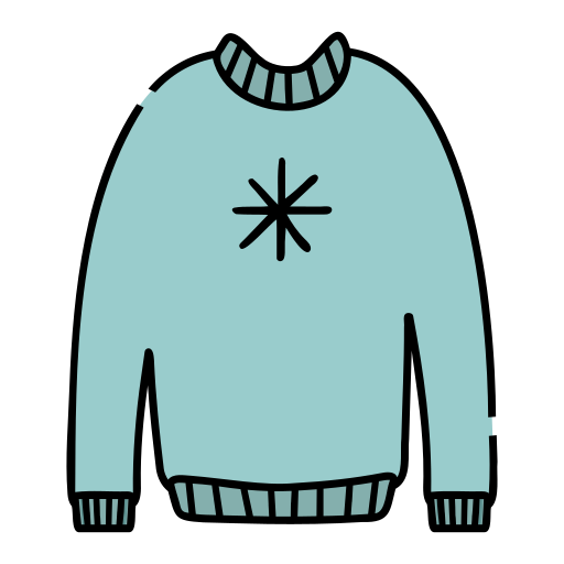 suéter Generic Thin Outline Color Ícone