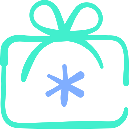 Gift Basic Hand Drawn Color icon