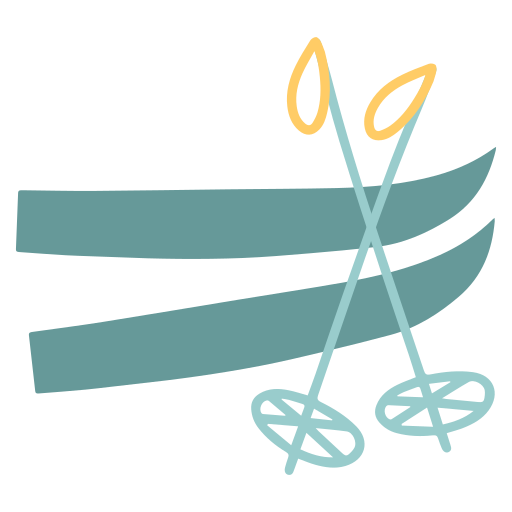 Skis Generic Flat icon