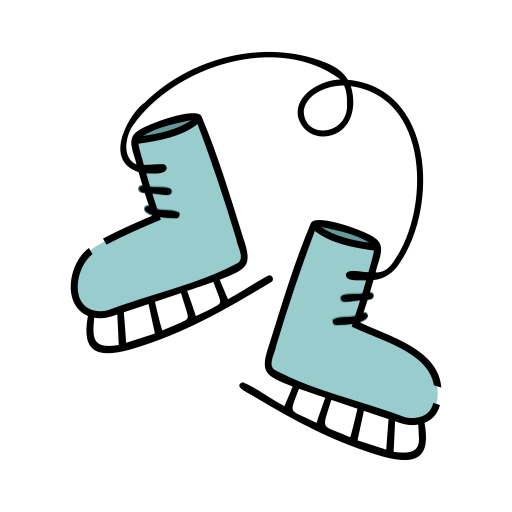 rollschuhe Generic Thin Outline Color icon