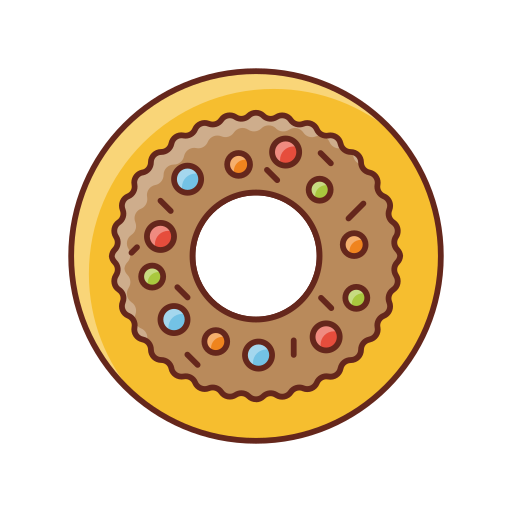 rosquilla Generic Outline Color icono