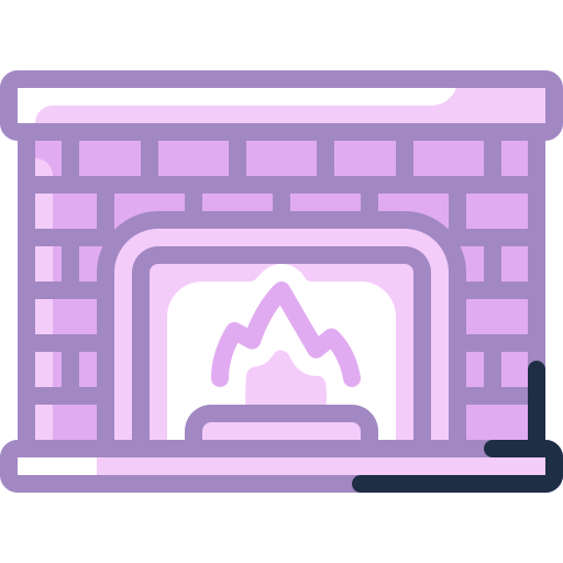 Fireplace Special Meteor Lineal color icon