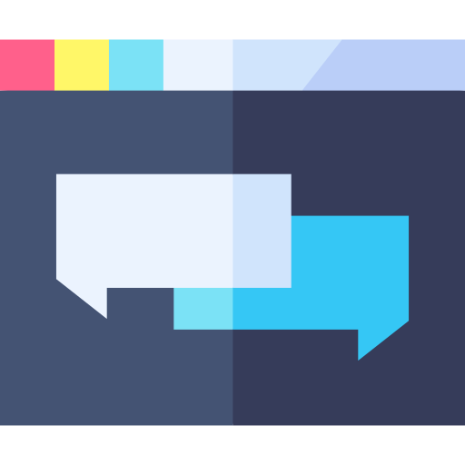 Discussion Basic Straight Flat icon