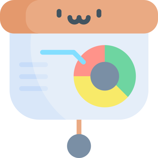 business analysis Kawaii Flat icono