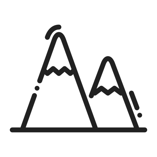 montagna Generic Detailed Outline icona