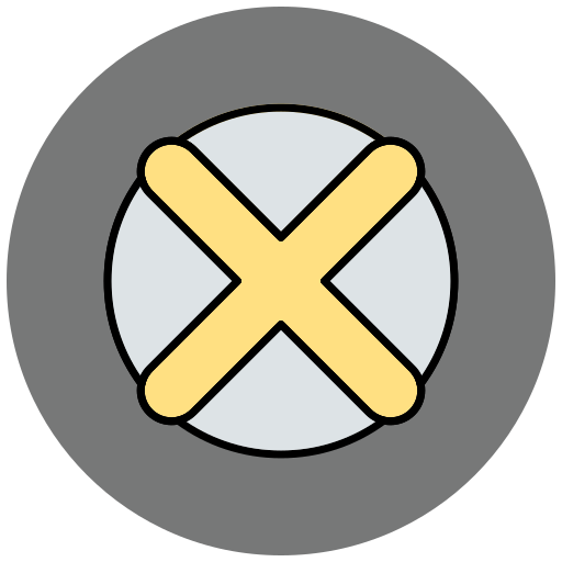 botón cerrar Generic Outline Color icono