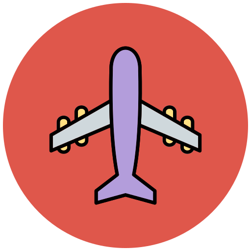 Plane mode Generic Outline Color icon