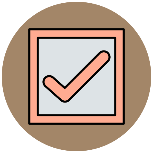 Check box Generic Outline Color icon