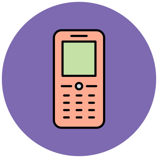 Cell phone Generic Outline Color icon