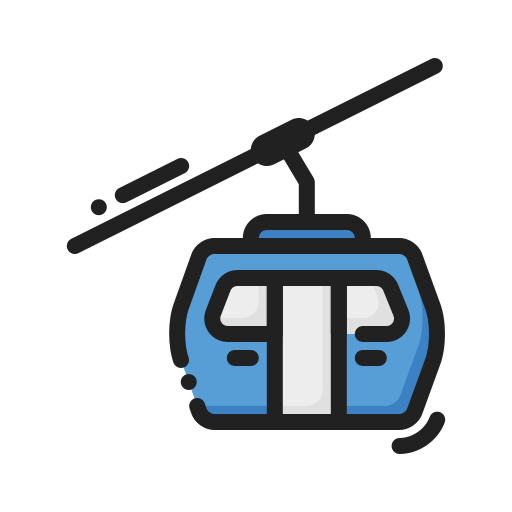 Cable car cabin Generic Outline Color icon