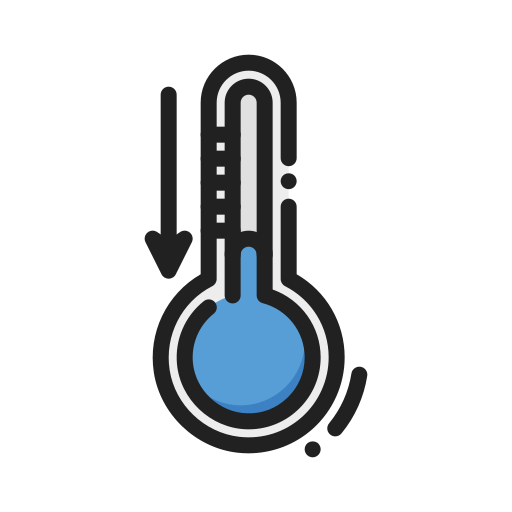Temperature cold Generic Outline Color icon