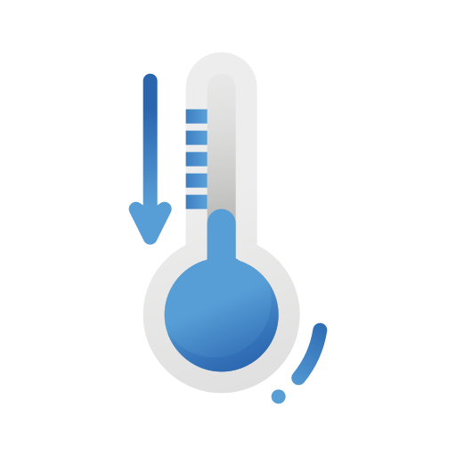 temperatura zimna Generic Flat Gradient ikona