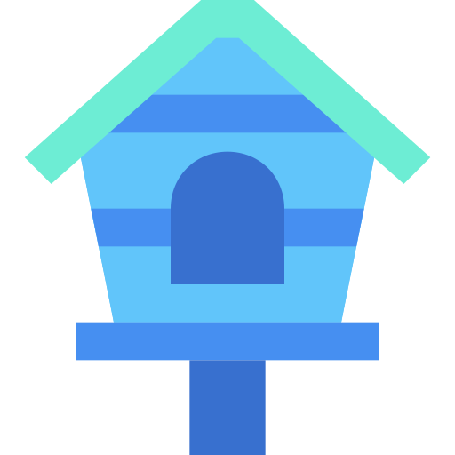 Bird house Generic Blue icon