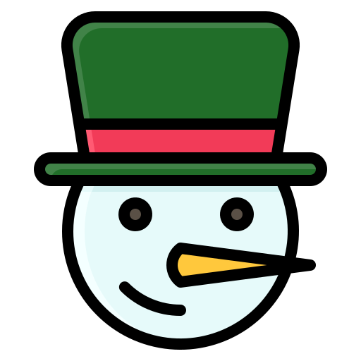 sneeuwman Generic Outline Color icoon