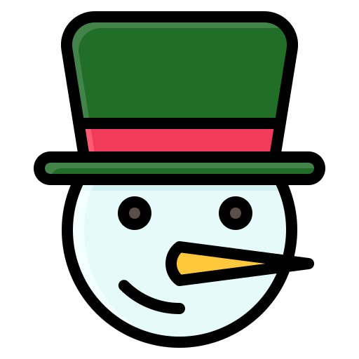 Snowman Generic Outline Color icon