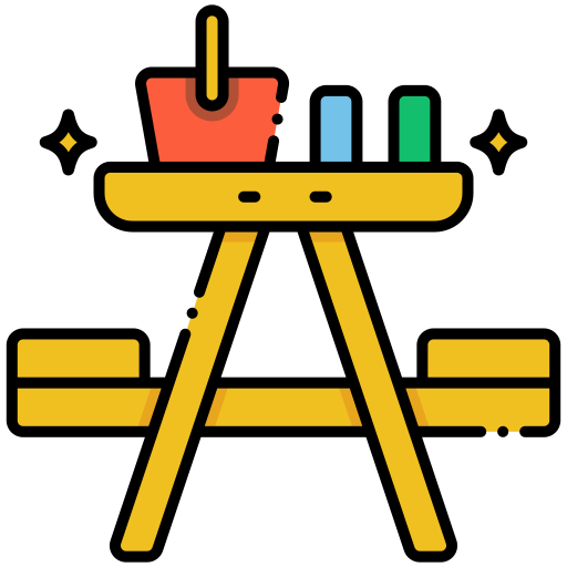 Picnic table Generic Outline Color icon