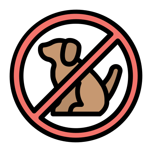 No Pets Generic Outline Color icon