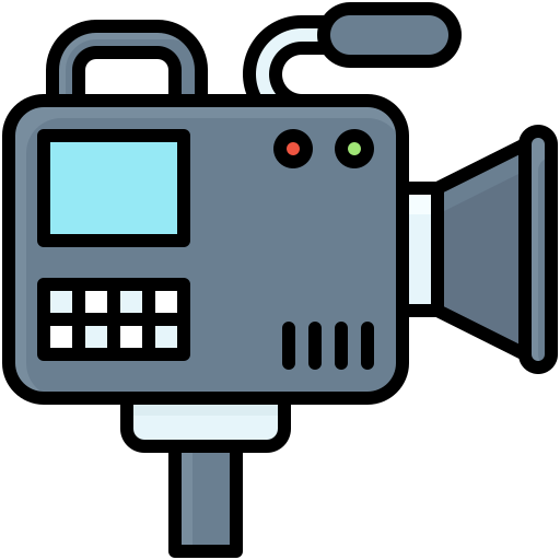 caméra vidéo Generic Outline Color Icône