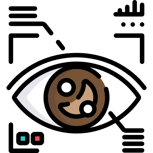 Eye scan Special Lineal color icon